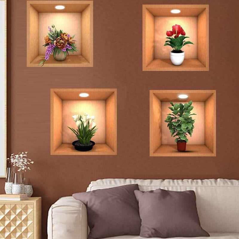 Golden 3D Wall Elegance Sticker - Shopandsave