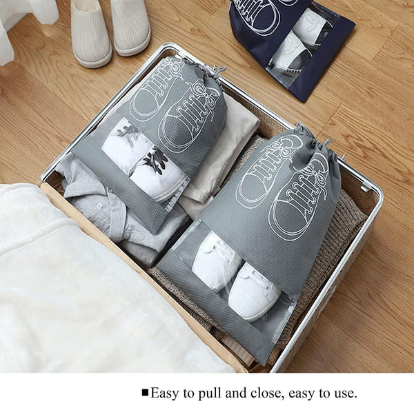 Shoe Bag - Transparent Window Portable Travel Dust-Proof Shoe Bags - Shopandsave