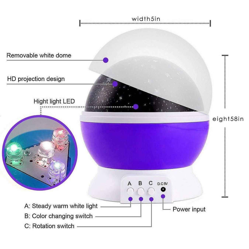 Star Master Dream Color Changing Rotating Projection Lamp - Shopandsave