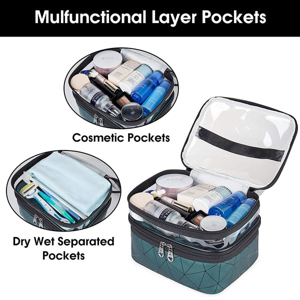 2 Layer Toiletry Bag - Shopandsave