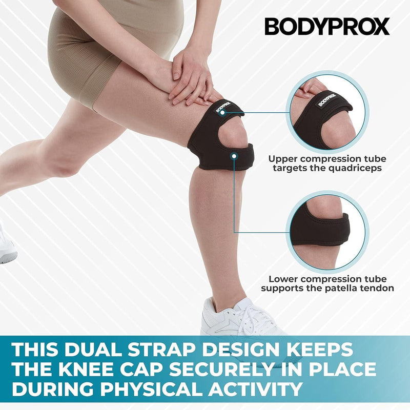 Knee Pain Relief Adjustable Neoprene Knee Strap (Pack of 2) - Shopandsave