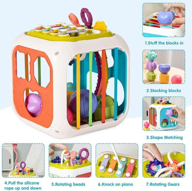 Montessori 7 in 1 Baby Sensory Toy for Kids - Shopandsave