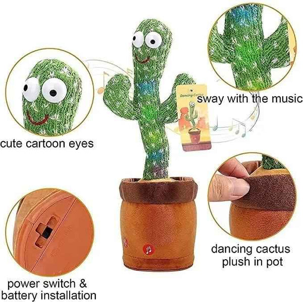 LED Musical Dancing & Mimicry Cactus Toy - Shopandsave