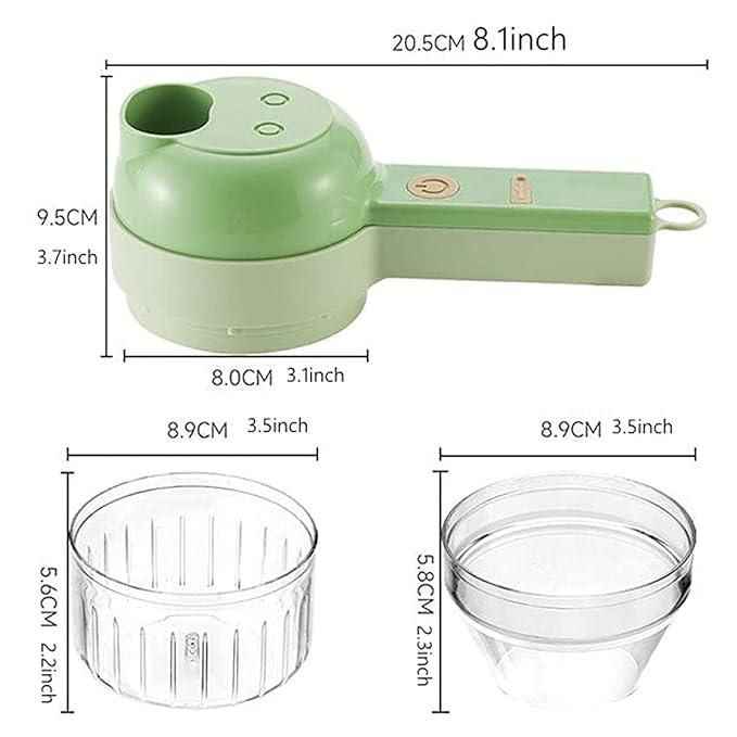 4 in 1 Portable Electric Vegetable Cutter Set - Shopandsave