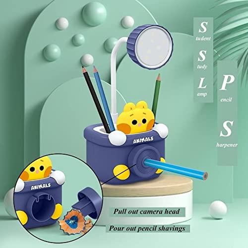 Table Lamp - Desk Lamp with Pen Holder & Sharpener - Shopandsave