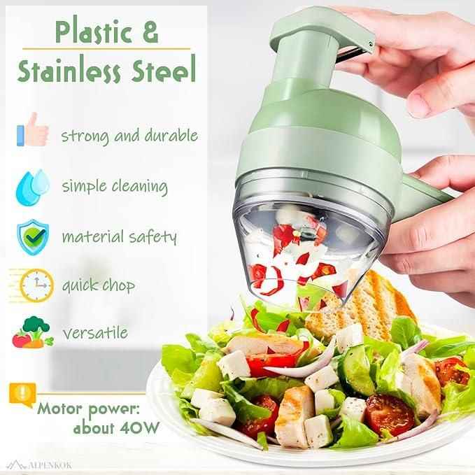 4 in 1 Portable Electric Vegetable Cutter Set - Shopandsave