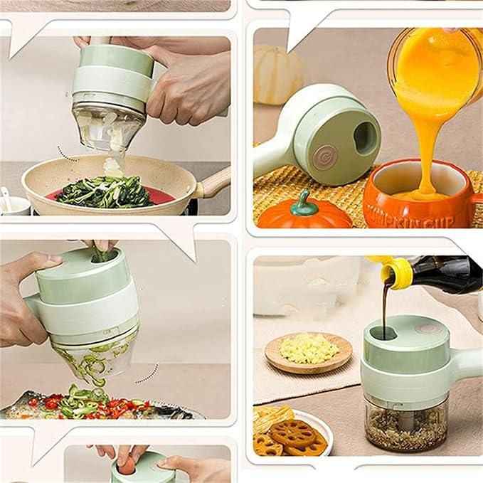 4 in 1 Portable Electric Vegetable Cutter Set - Shopandsave