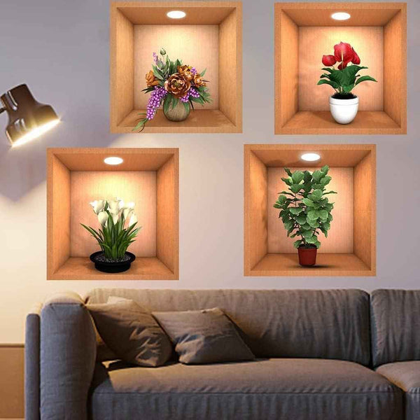 Golden 3D Wall Elegance Sticker - Shopandsave