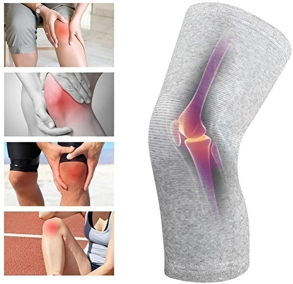 Unisex Bamboo Charcoal Elastic Warm Knee Sleeves - Shopandsave