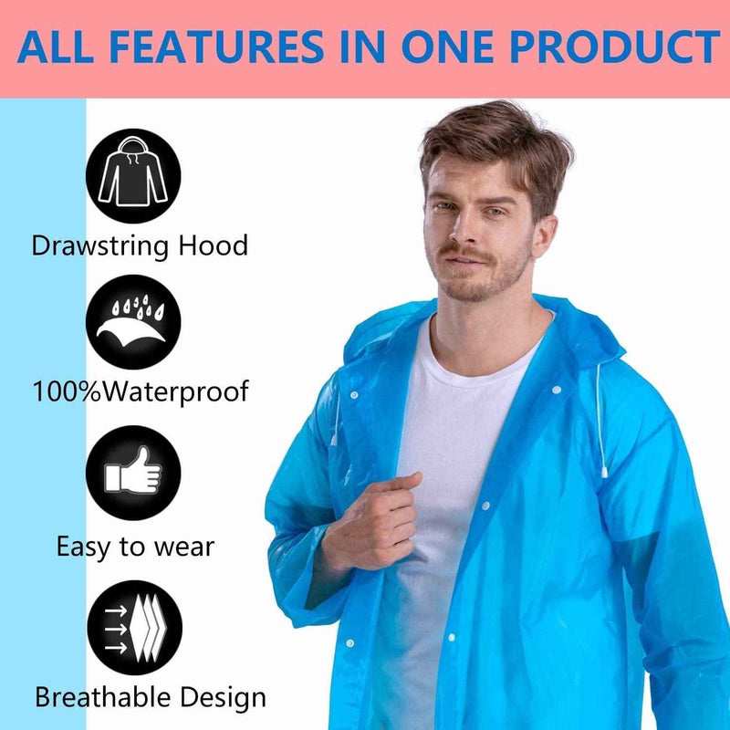 Waterproof Transparent Raincoat - Shopandsave