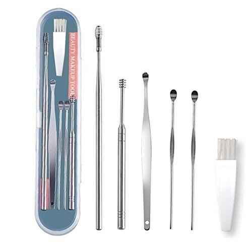 6 Pieces Ear Wax Removal Smooth Stainless Steel Kit - Shopandsave