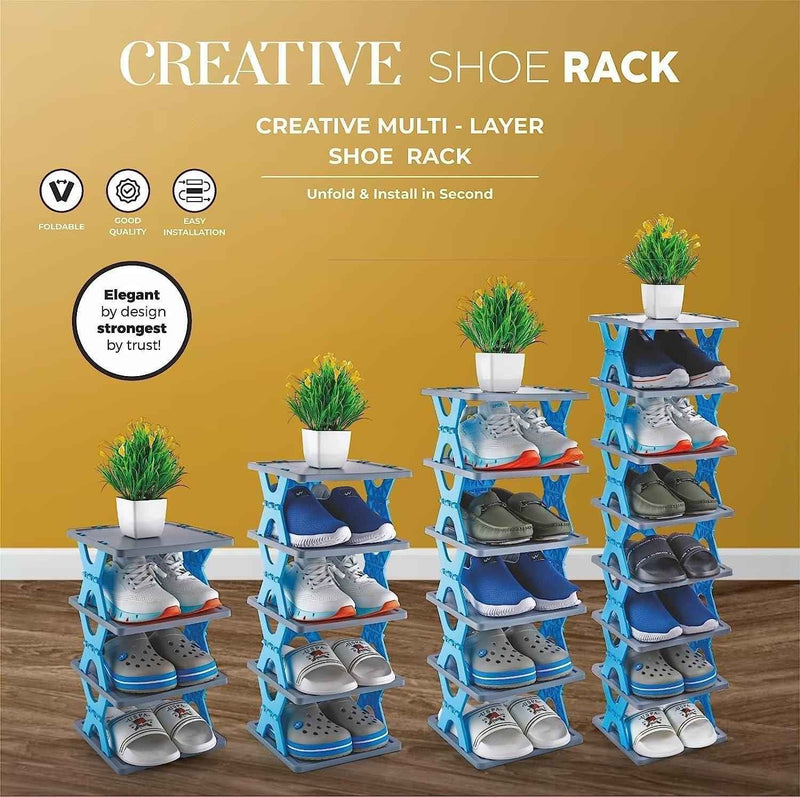 Smart Foldable Shoes Tier Shoe Rack 6 Layer - Shopandsave