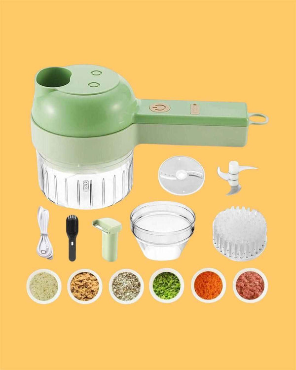 4 in 1 Portable Electric Vegetable Cutter Set - Shopandsave