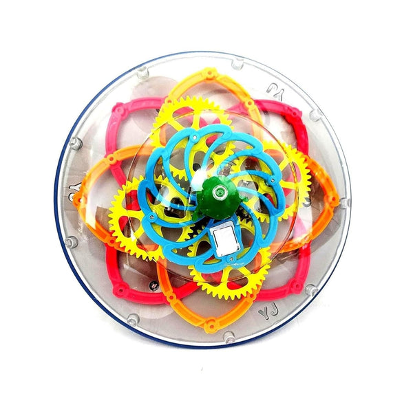 Electric Transparent Gear UFO Space Flying Saucer Toy Toddler Interaction - Shopandsave