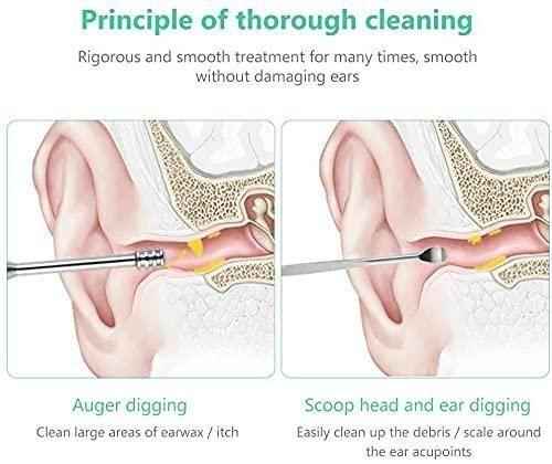 6 Pieces Ear Wax Removal Smooth Stainless Steel Kit - Shopandsave