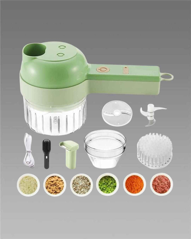 4 in 1 Portable Electric Vegetable Cutter Set - Shopandsave