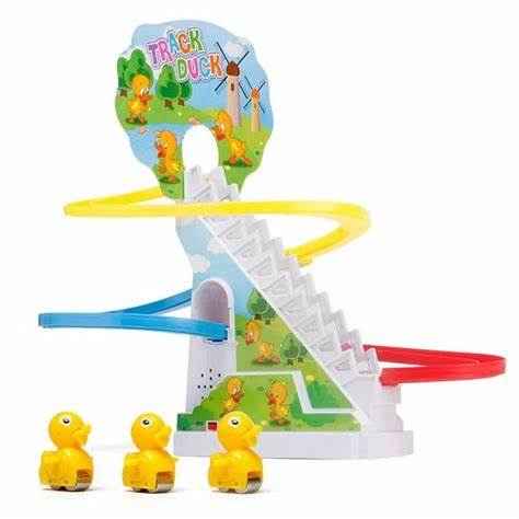 Stair Climbing Ducklings Race Track Set - Shopandsave