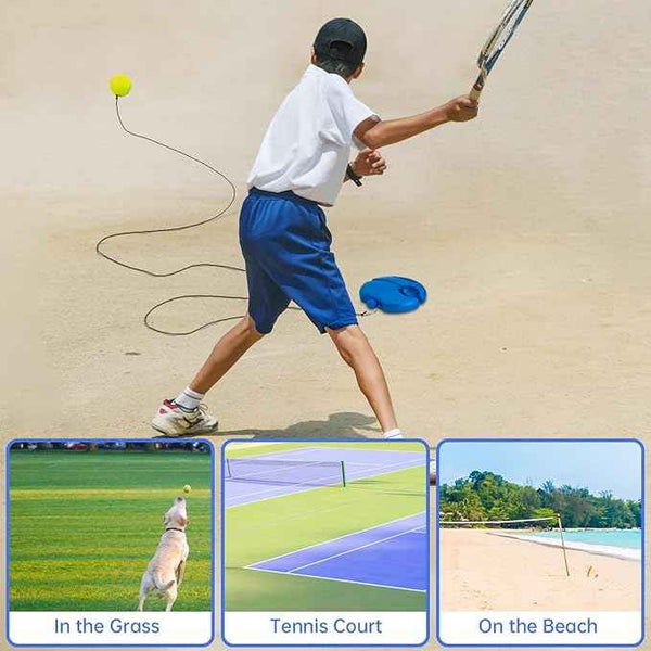 Solo Tennis Trainer Rebound Ball with String for Self Tennis Practice - Shopandsave