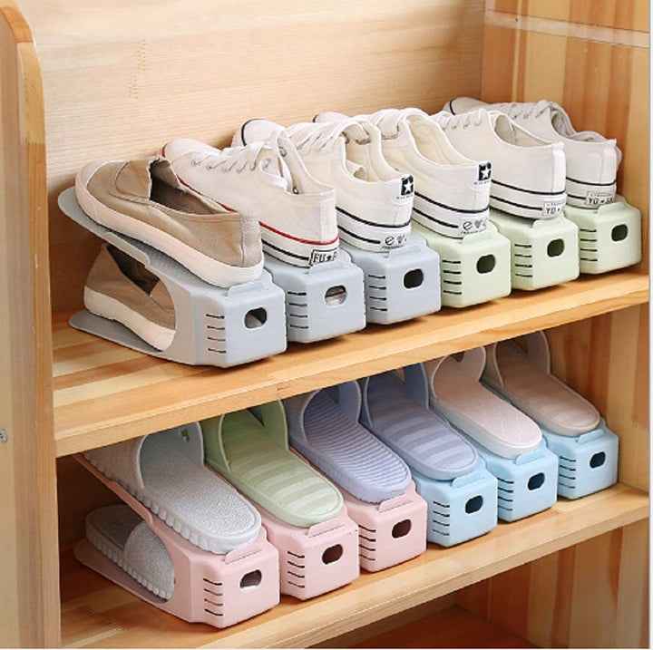 Shoe Organizer - The Adjustable Shoe Rack Space Saver - Shopandsave