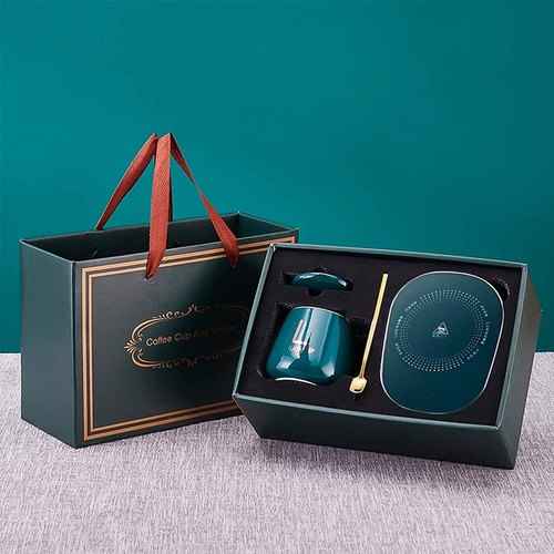 Electric Cup Warmer Set With Spoon - Shopandsave