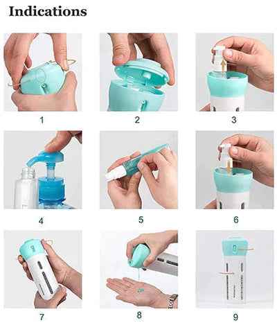 4-in-1 Travel Dispenser Bottle - Shopandsave