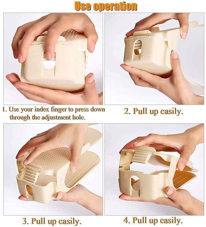 Shoe Organizer - The Adjustable Shoe Rack Space Saver - Shopandsave