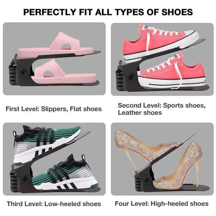 Shoe Organizer - The Adjustable Shoe Rack Space Saver - Shopandsave